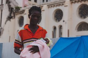 HAITI - EARTHQUAKE SURVIVORS RECOVERY  - COLLAPSED CATHEDRAL - PORT AU PRINCE