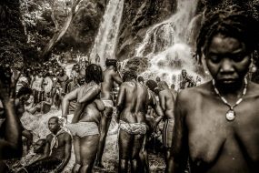 15 July 2009:. Annual Vodoo festival at Saut d'Eau Waterfalls with thousands of pilgrims from Haiti and the Haitian diaspora taking good-luck baths