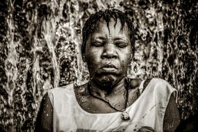 15 July 2009:. Annual Vodoo festival at Saut d'Eau Waterfalls with thousands of pilgrims from Haiti and the Haitian diaspora taking good-luck baths