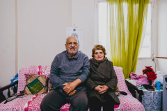Manial Aleez  et Fanar BACHIR,, Christian Iraqi refugee couple, Beirut, Lebanon