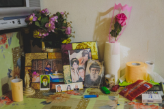 A few keepsakes of the life of a Christian Iraqi refugee family, Beirut, Lebanon