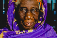 12 December 2015: old lady praying