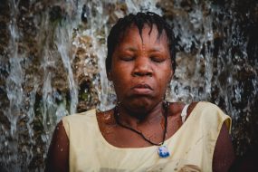 15 July 2009:. Annual Vodoo festival at Saut d'Eau Waterfalls with thousands of pilgrims from Haiti and the Haitian diaspora taking good-luck baths