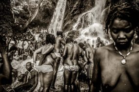 15 July 2009:. Annual Vodoo festival at Saut d'Eau Waterfalls with thousands of pilgrims from Haiti and the Haitian diaspora taking good-luck baths