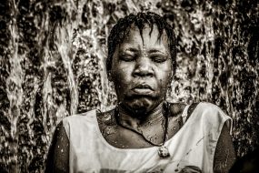 15 July 2009:. Annual Vodoo festival at Saut d'Eau Waterfalls with thousands of pilgrims from Haiti and the Haitian diaspora taking good-luck baths
