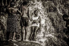 15 July 2009:. Annual Vodoo festival at Saut d'Eau Waterfalls with thousands of pilgrims from Haiti and the Haitian diaspora taking good-luck baths